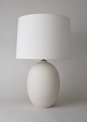 Large Oval Lamp in Chalk - Victoria Morris
